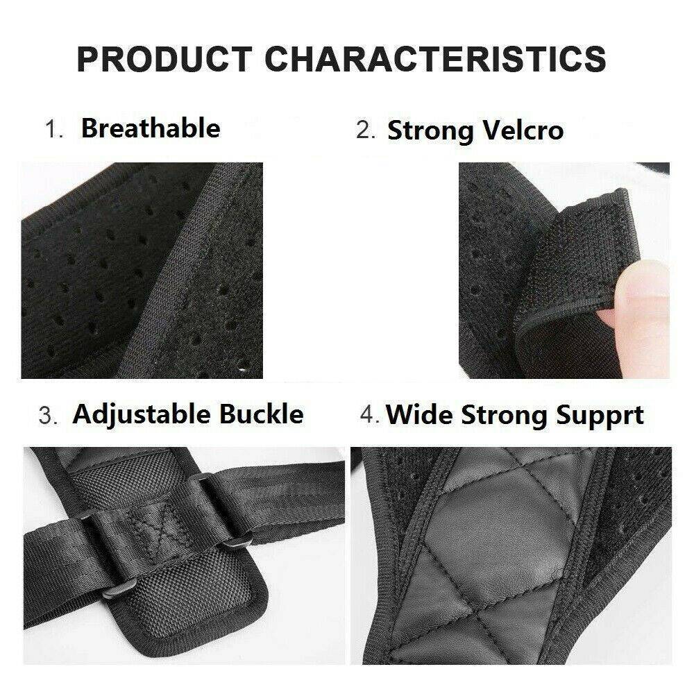Posture Clavicle Support Corrector Back Straight Shoulders Brace Strap Correct - DropOnline.co