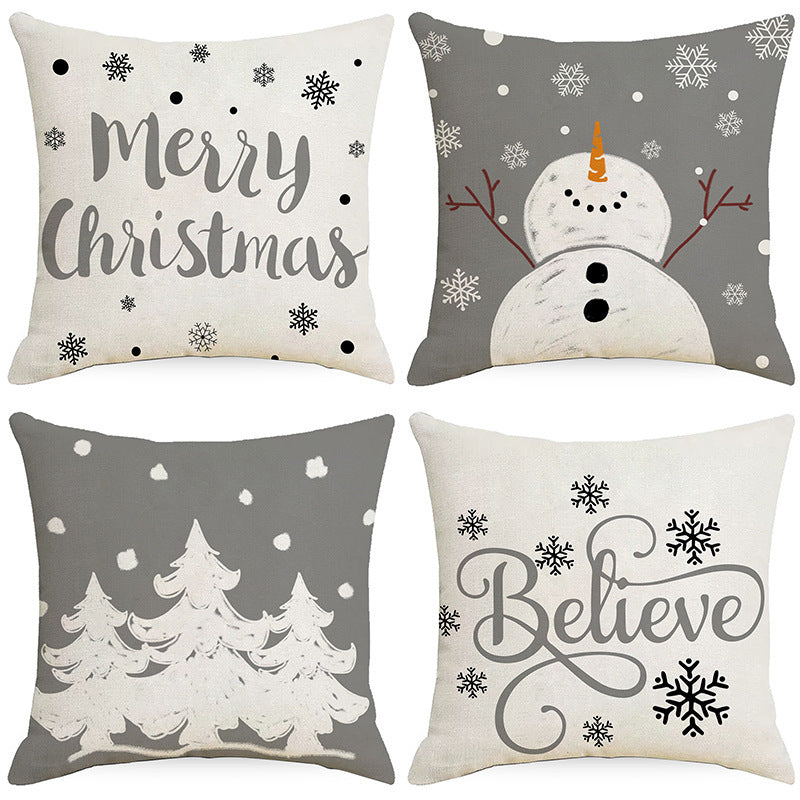 Holiday Decoration Home Sofa Cushion - Festive Throw Pillow Cover for Living Room Decor - DropOnline.co
