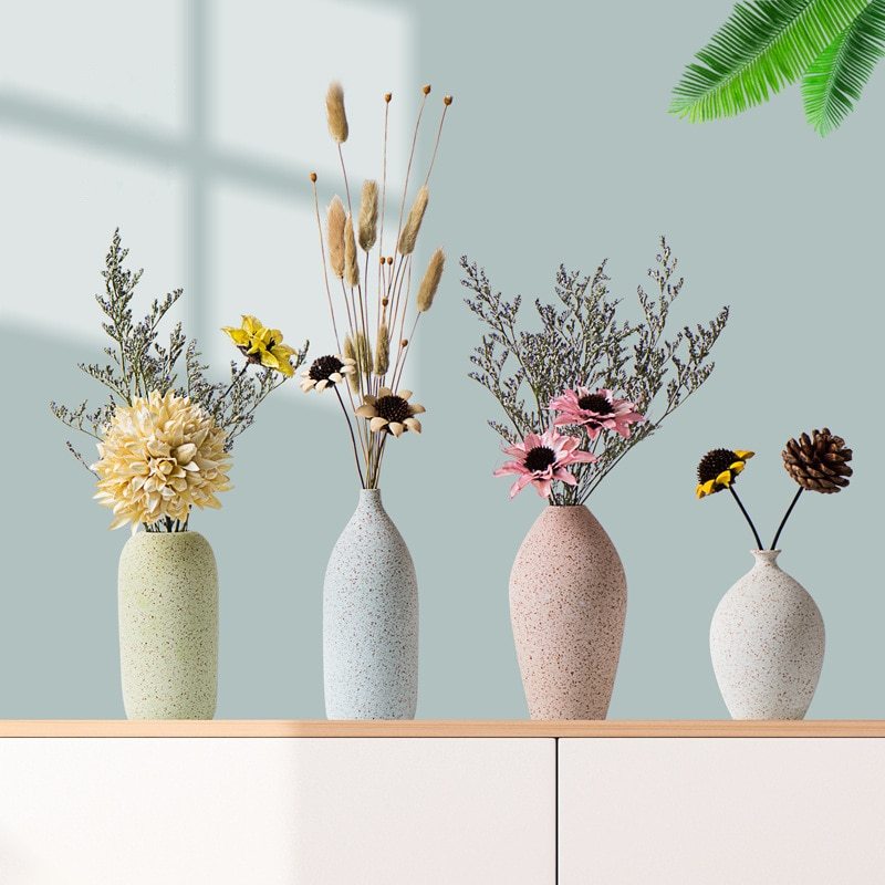 Home decoration ceramic frosted vase - DropOnline.co