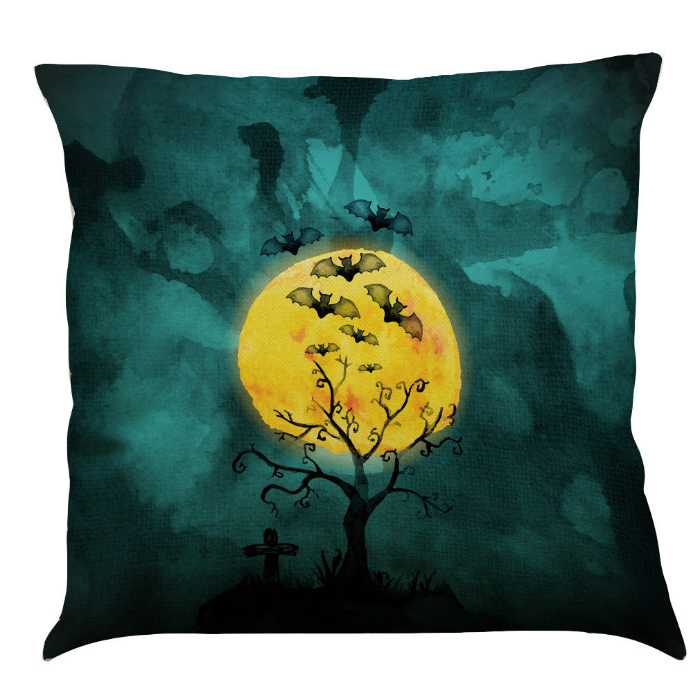Halloween Cotton Linen Sofa Car Cushion Pillowcase - DropOnline.co