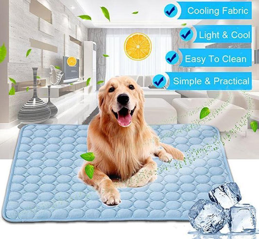 Pet Dog Cat Ice Silk Cold Nest Pad For Cooling In Summer - DropOnline.co