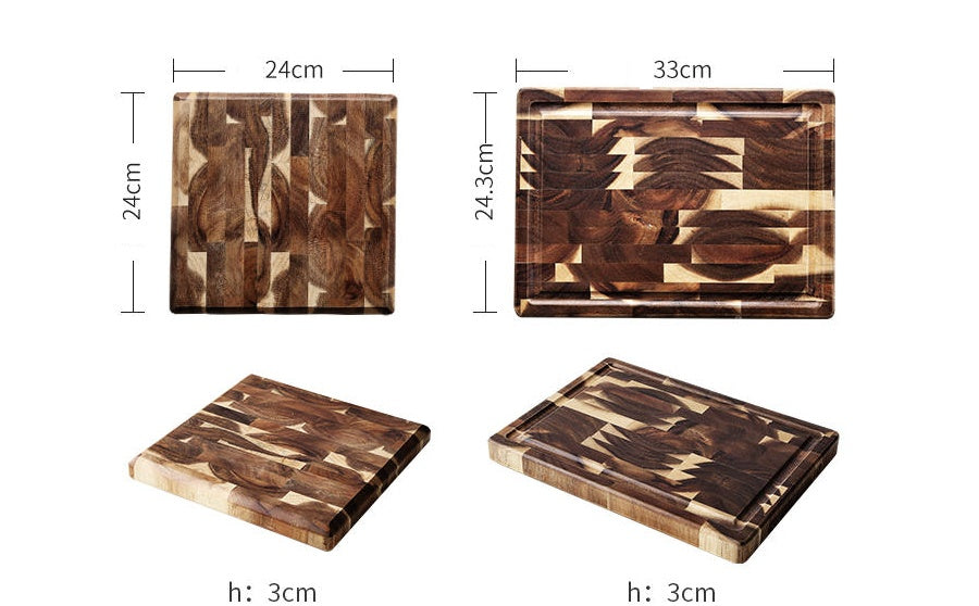 Kitchen Household Parquet Solid Wood Cutting Board - DropOnline.co