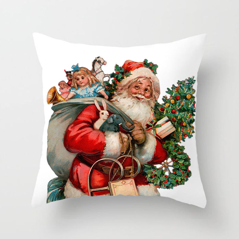 Holiday Home Decoration Cushion Cover - Festive Seasonal Throw Pillow Case for Celebrations - DropOnline.co
