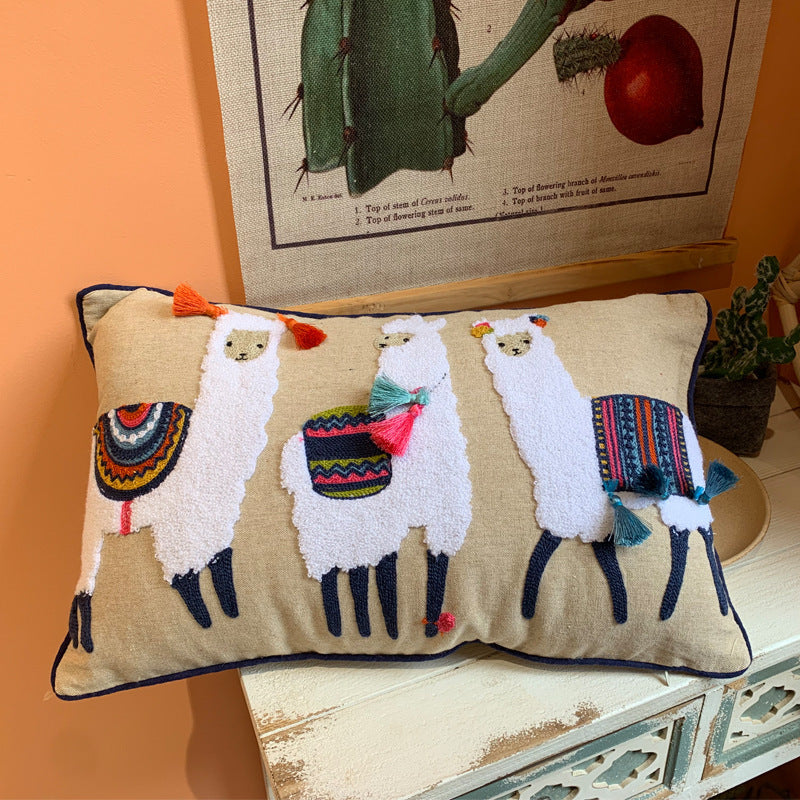 Living Room Sofa Cushion Cotton And Linen Cover - DropOnline.co