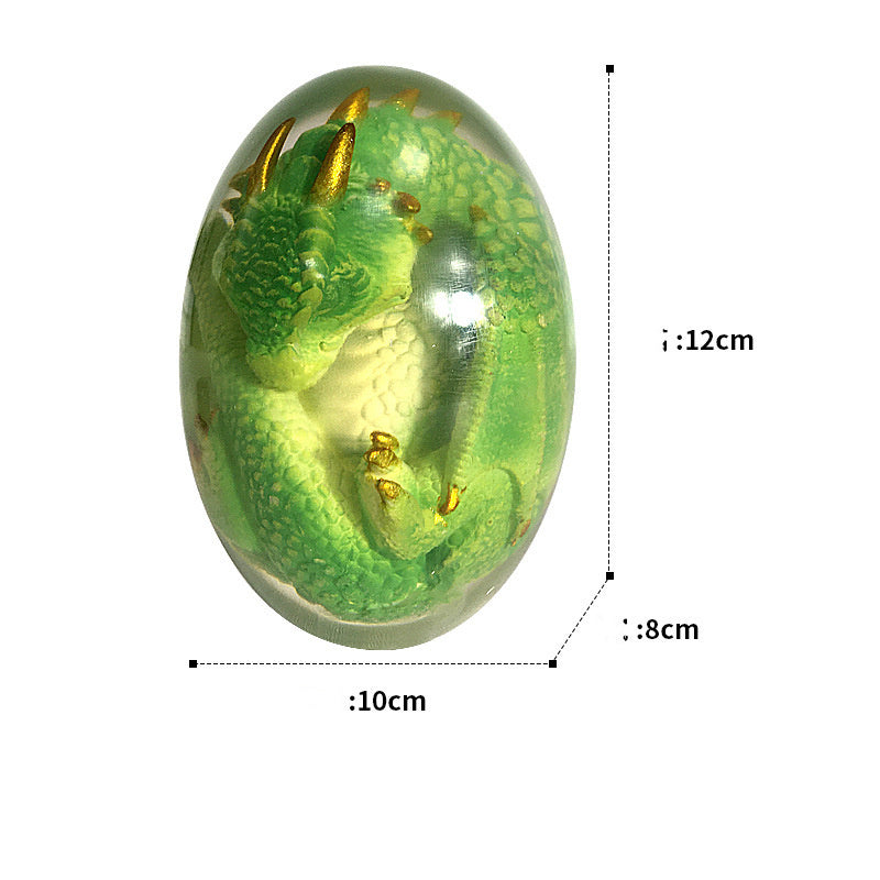 LED Lava Dragon Egg Ornamental Decor Dinosaur Egg Statue Resin Dragon Egg Crystal Minerale Gemstone Reiki Home Decor - DropOnline.co