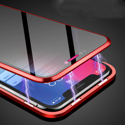 Magnetic Privacy Phone Case | Anti-Peep Tempered Glass Protective Shell