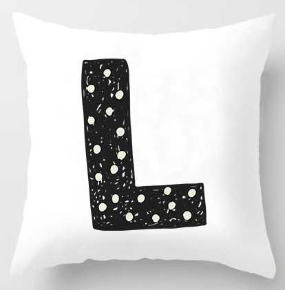 Cute Design Alphabet L Cushion Cover - DropOnline.co