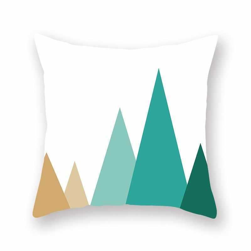 Bright Color Geometric Pillow Cushion Cover - Bold Modern Pattern for Contemporary Home - DropOnline.co