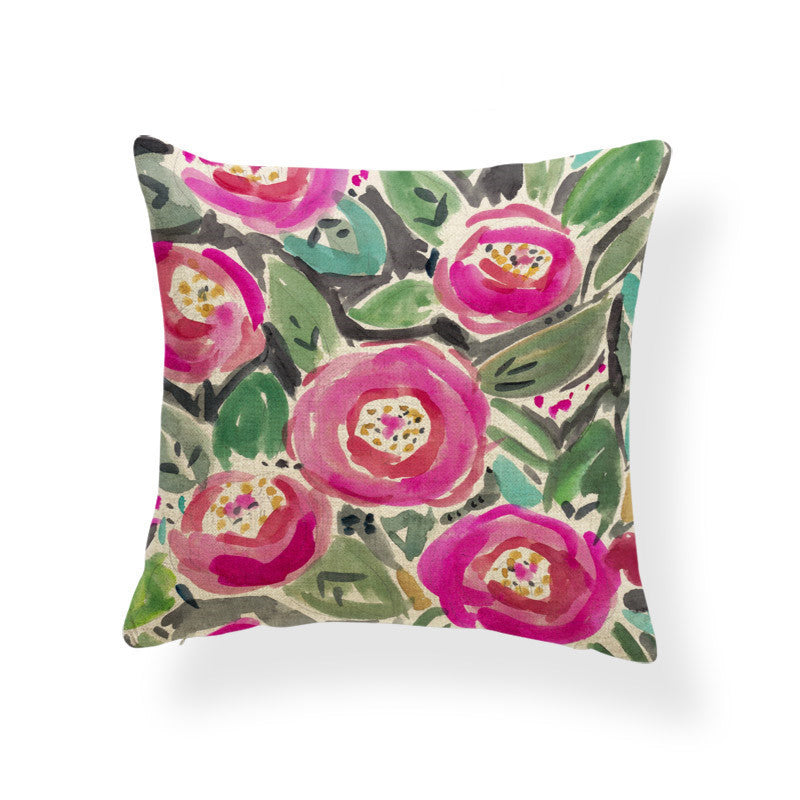 Daffodil printed cushion - DropOnline.co