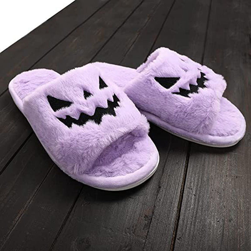 Halloween Shoes Winter Cute Warm Home Slippers Women - DropOnline.co