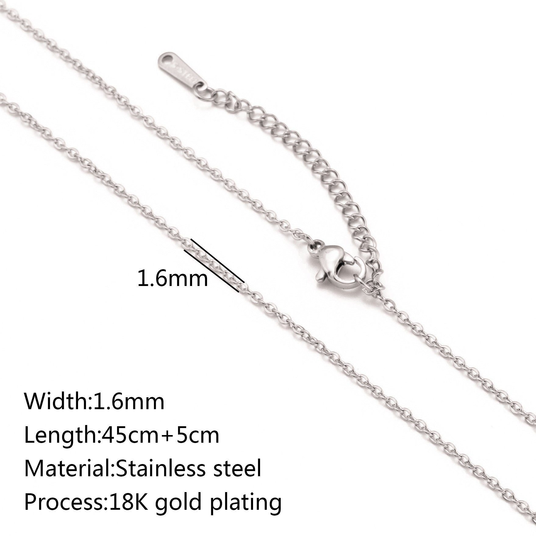 Stainless Steel Vacuum Vapor Plating 18K Gold Color Protection Lip Chain - DropOnline.co