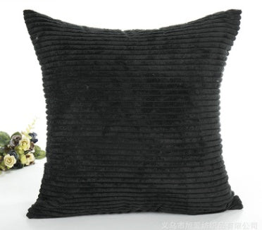 2.5 corn strips corduroy plush plain hug pillowcase cushion set without core - DropOnline.co