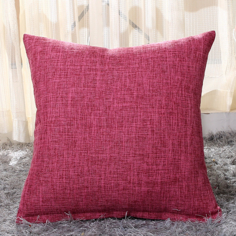 Solid color pillow cushion sofa cushion pillowcase - DropOnline.co