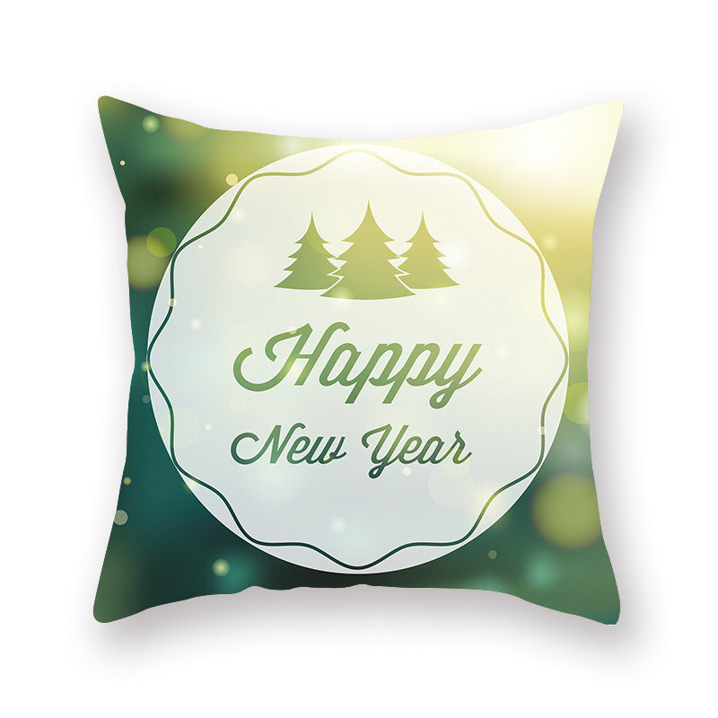 Christmas new peach skin cushion pillowcase - DropOnline.co