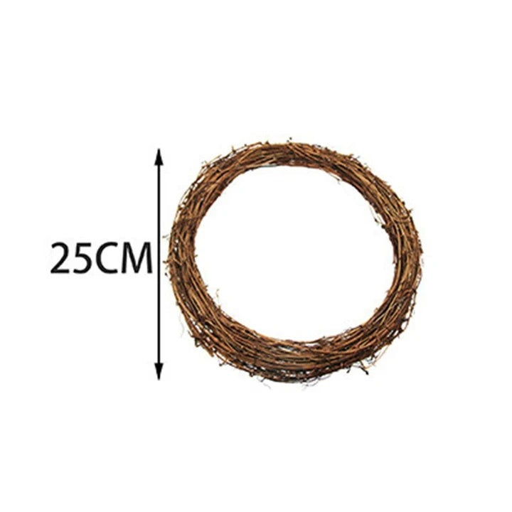 DIY Home Decor Natural Rattan Wreath - DropOnline.co