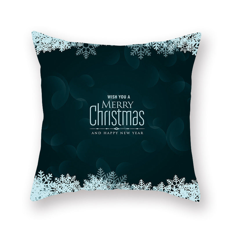 Christmas new peach skin cushion pillowcase - DropOnline.co