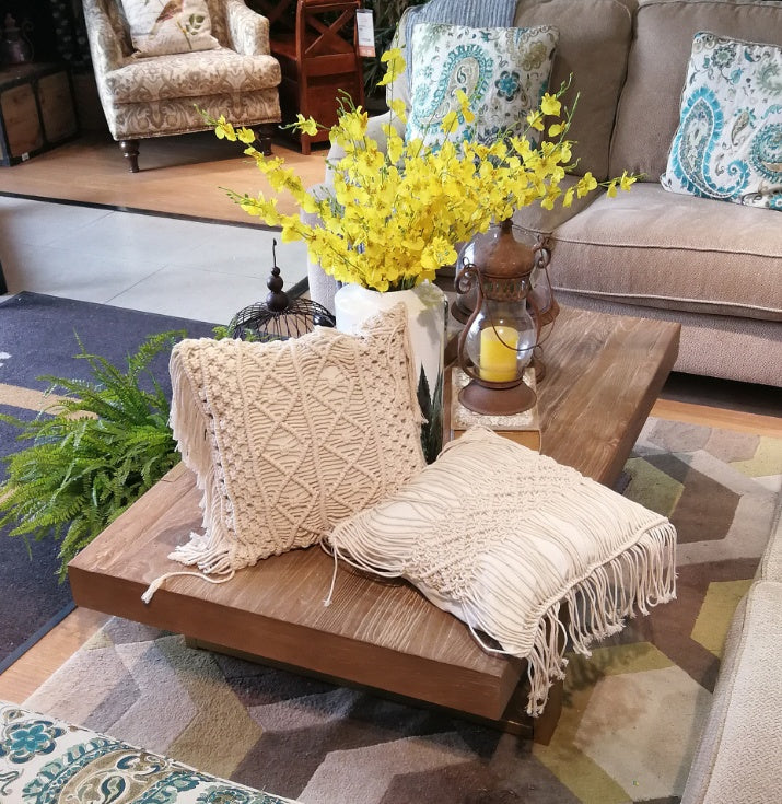 Bohemian Hand-woven Macrame Cotton Cushion Cover - DropOnline.co