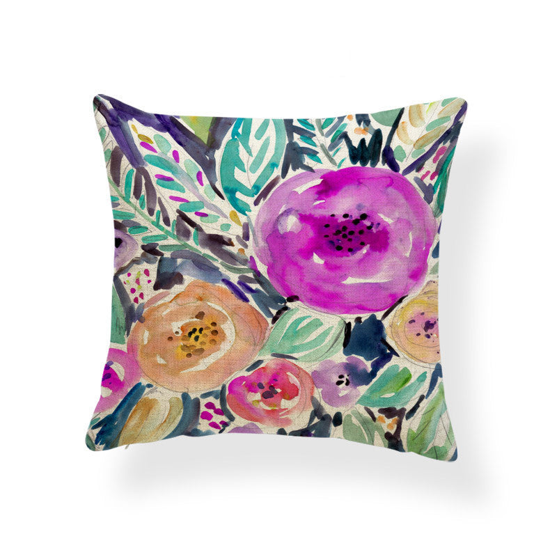 Daffodil printed cushion - DropOnline.co