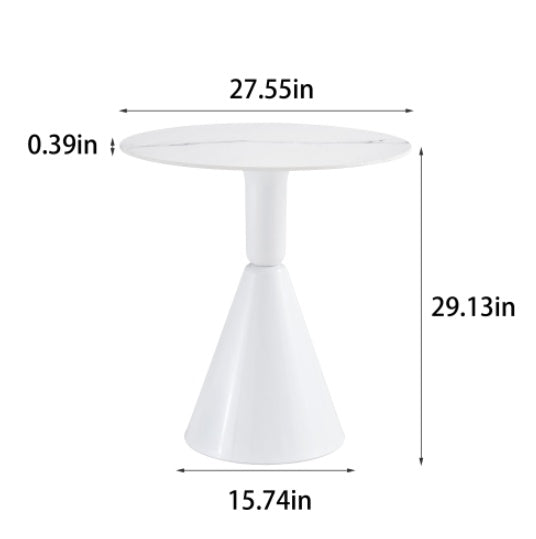 White Coffee Table, Simple Modern Negotiation Table, Balcony Dining Table - DropOnline.co