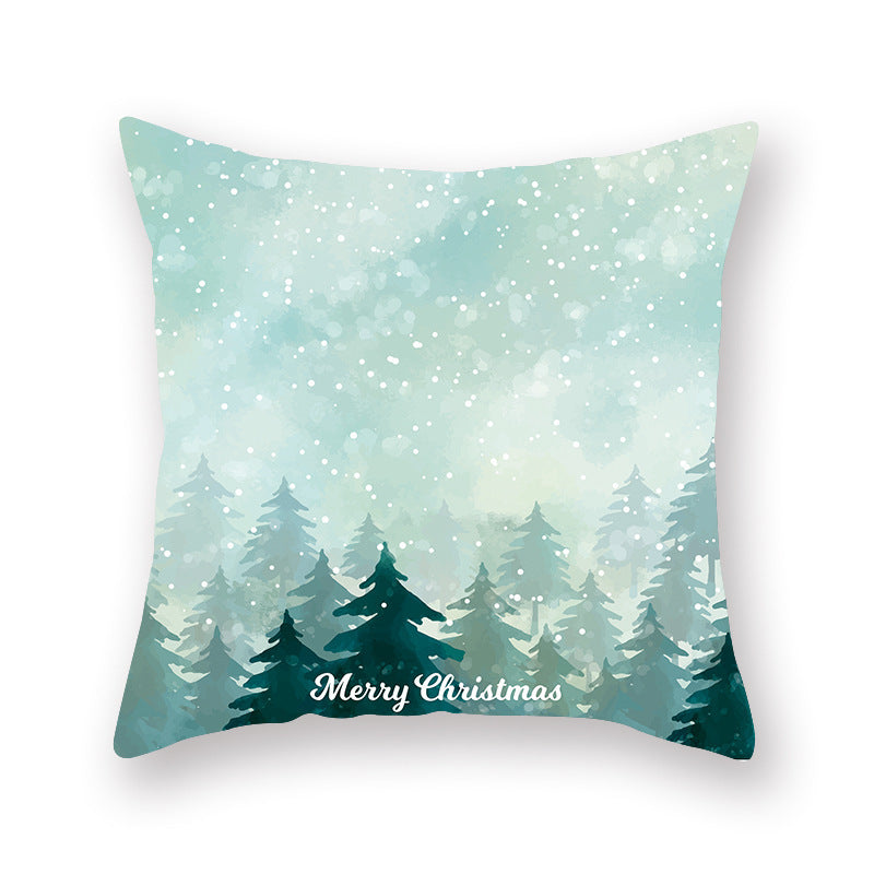 Christmas new peach skin cushion pillowcase - DropOnline.co