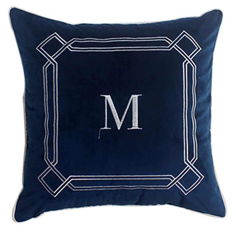 Dutch Velvet Embroidery Pillow Cover Series American Model Room Bedside Cushion - DropOnline.co