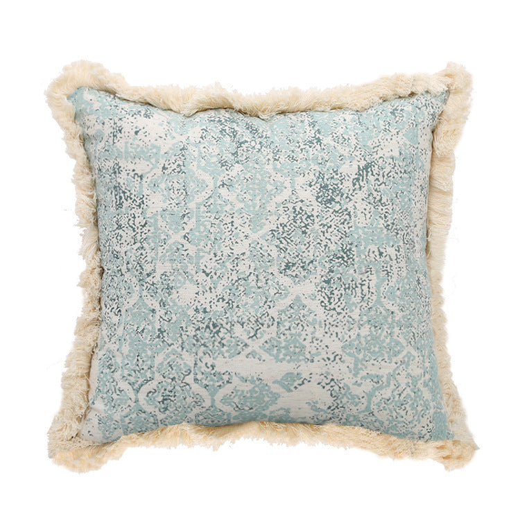 Printed woven tufted pillow cushion cover - DropOnline.co