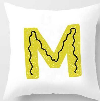 Cute Design Alphabet L Cushion Cover - DropOnline.co
