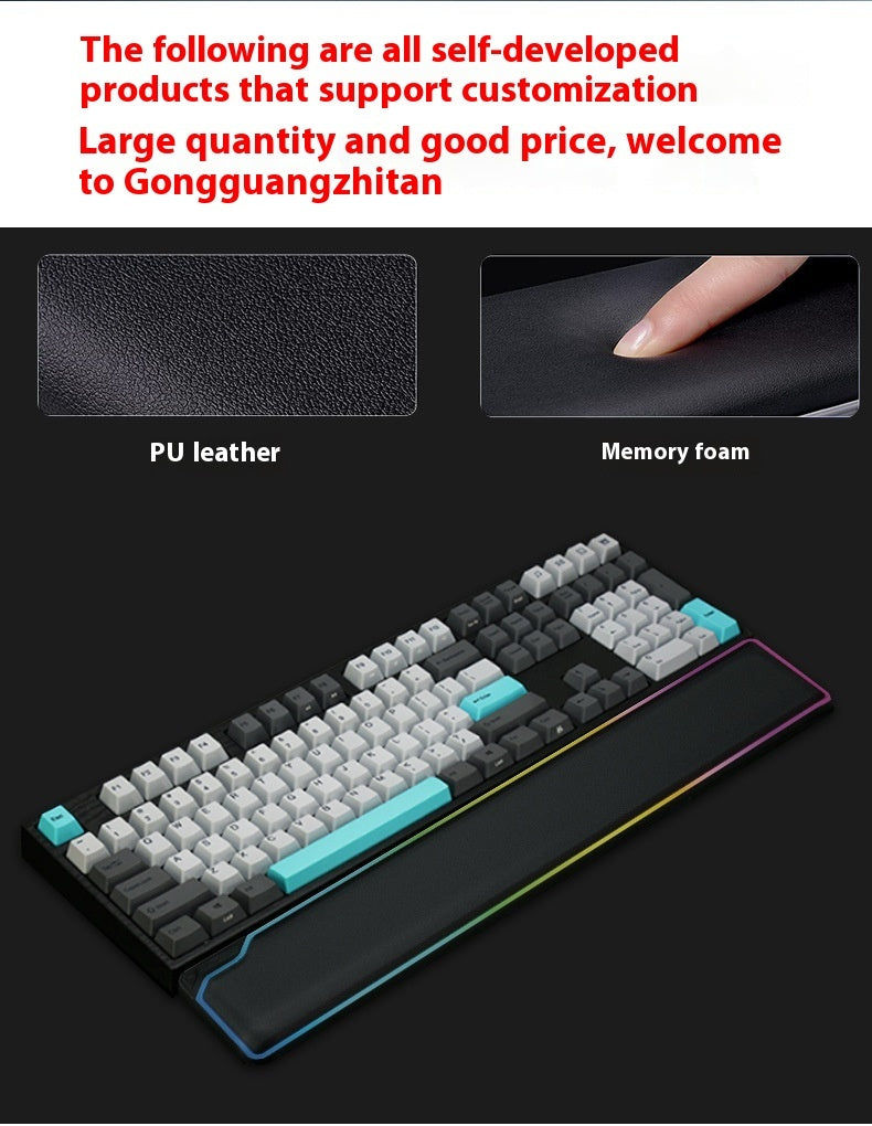 RGB Keyboard Support Wristband High Rebound Luminous Machinery Keyboard Support - DropOnline.co