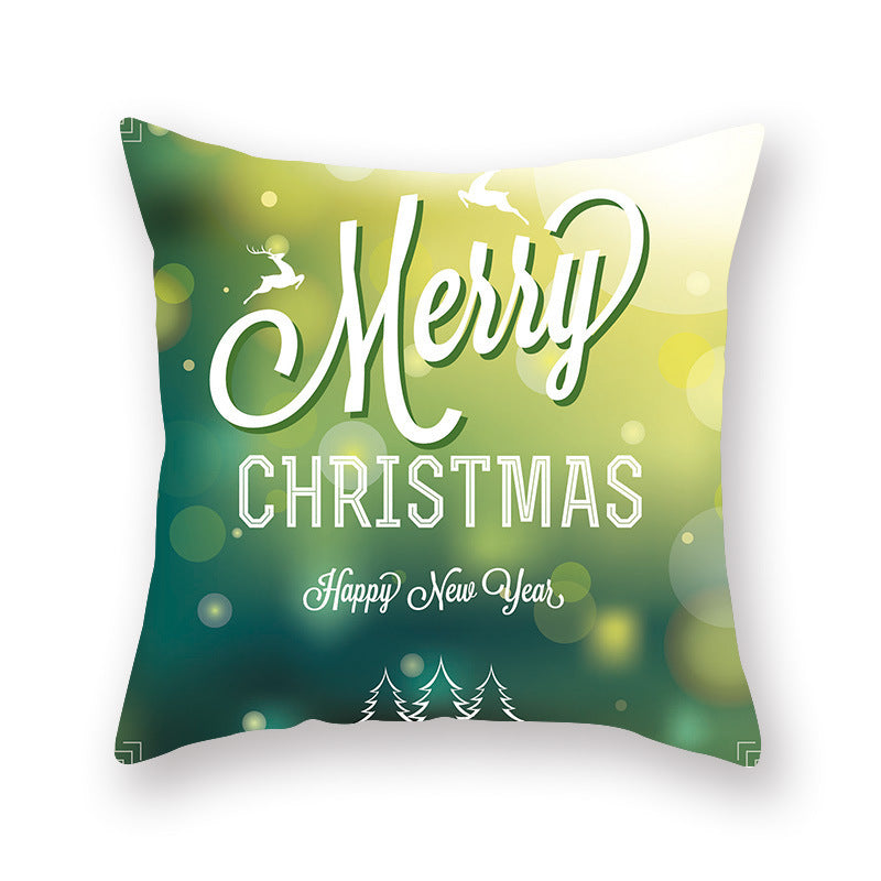 Christmas new peach skin cushion pillowcase - DropOnline.co
