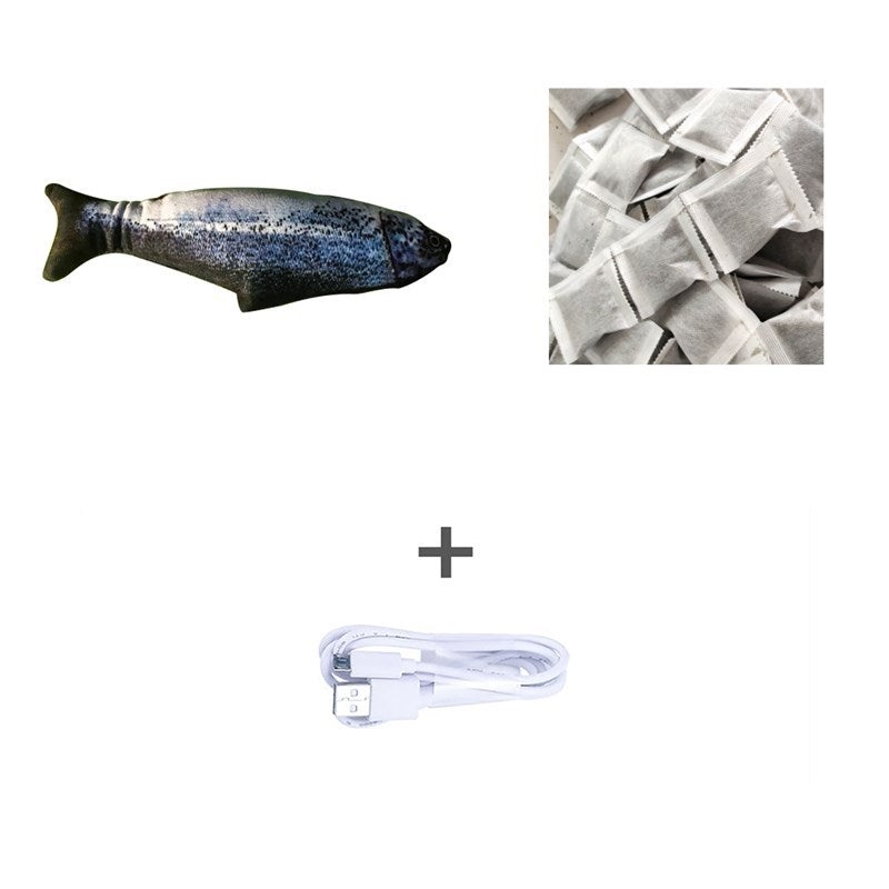 Without Cat Nip Version - Electric Jumping Fish Simulation Electric Fish Toy - DropOnline.co