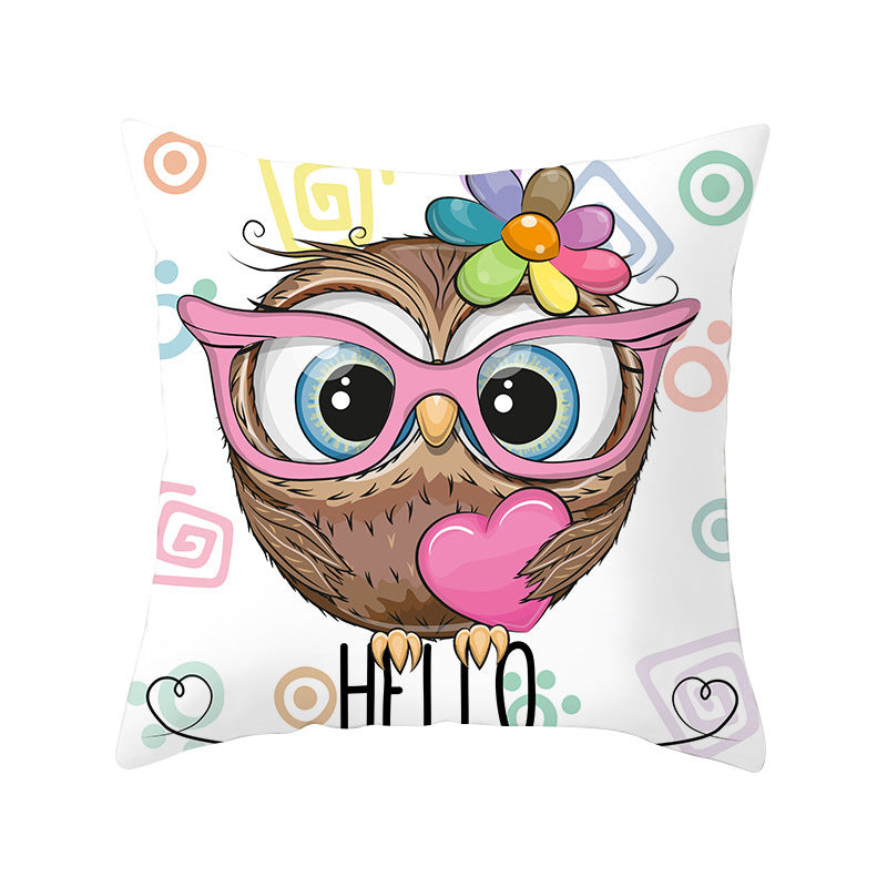 Owl animal pillowcase cushion cover - DropOnline.co