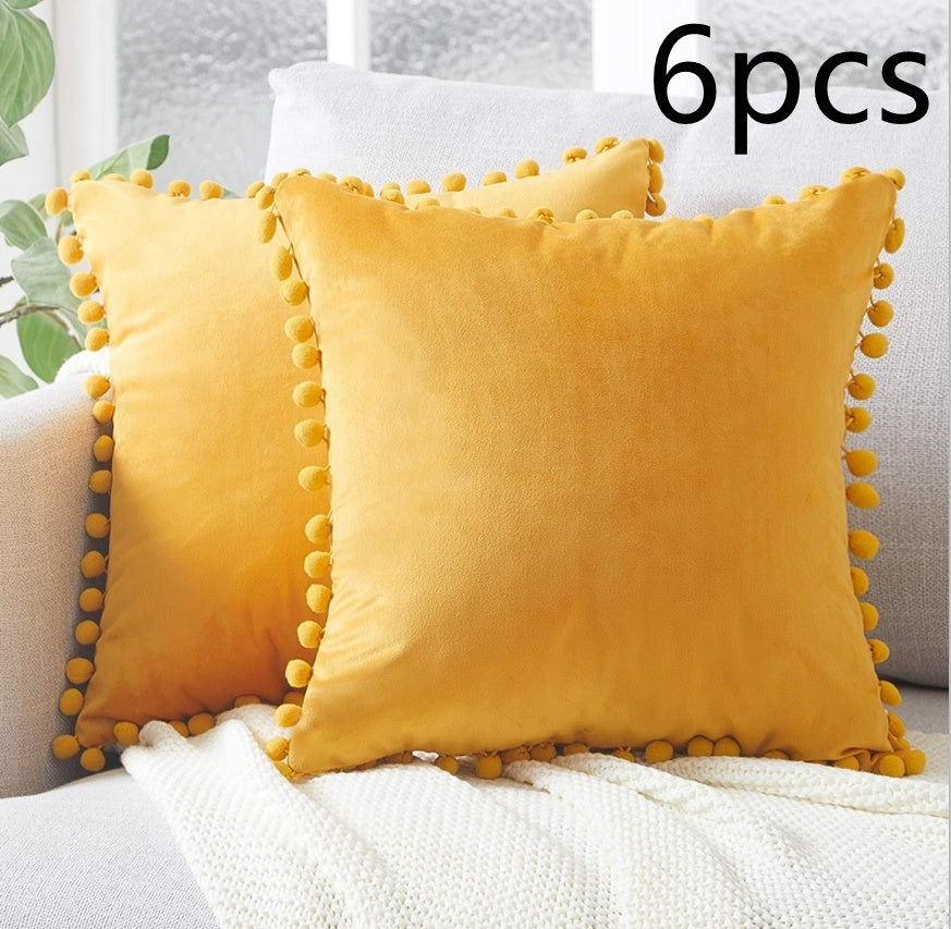 Wind Velvet Solid Color Cushion Cover For Office - DropOnline.co