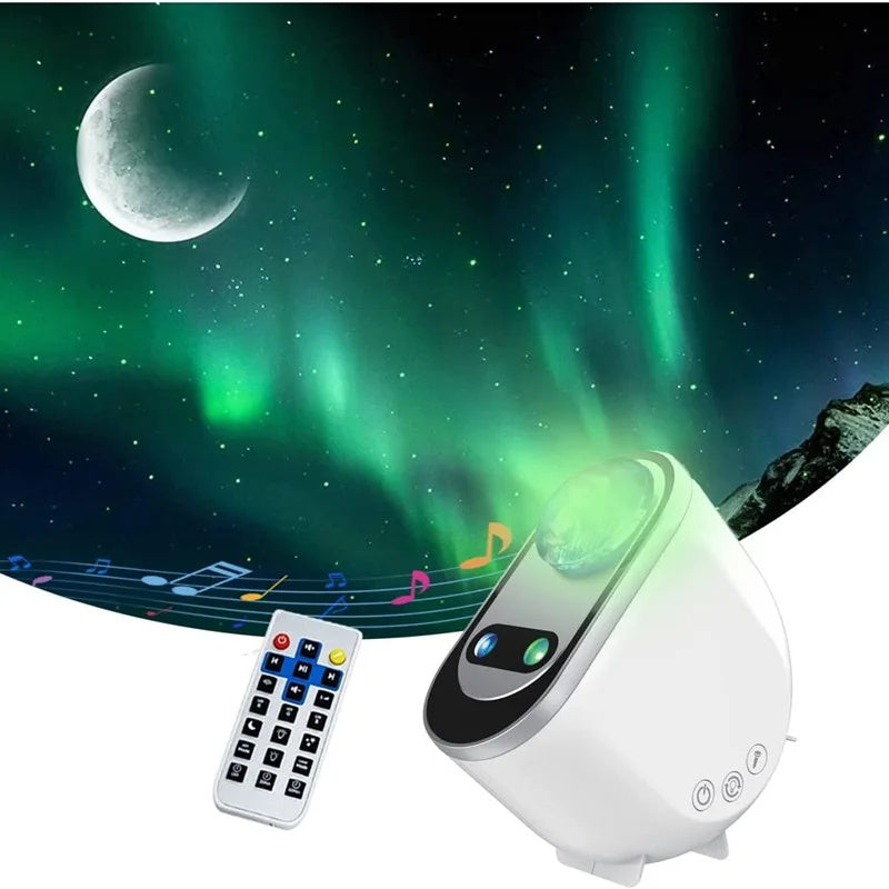 Aurora Borealis Starlight Projectors LED Galaxy Star Atmosphere Galaxy Night Light Home Bedroom Sky Moon Lamp Room Decor Gift - DropOnline.co