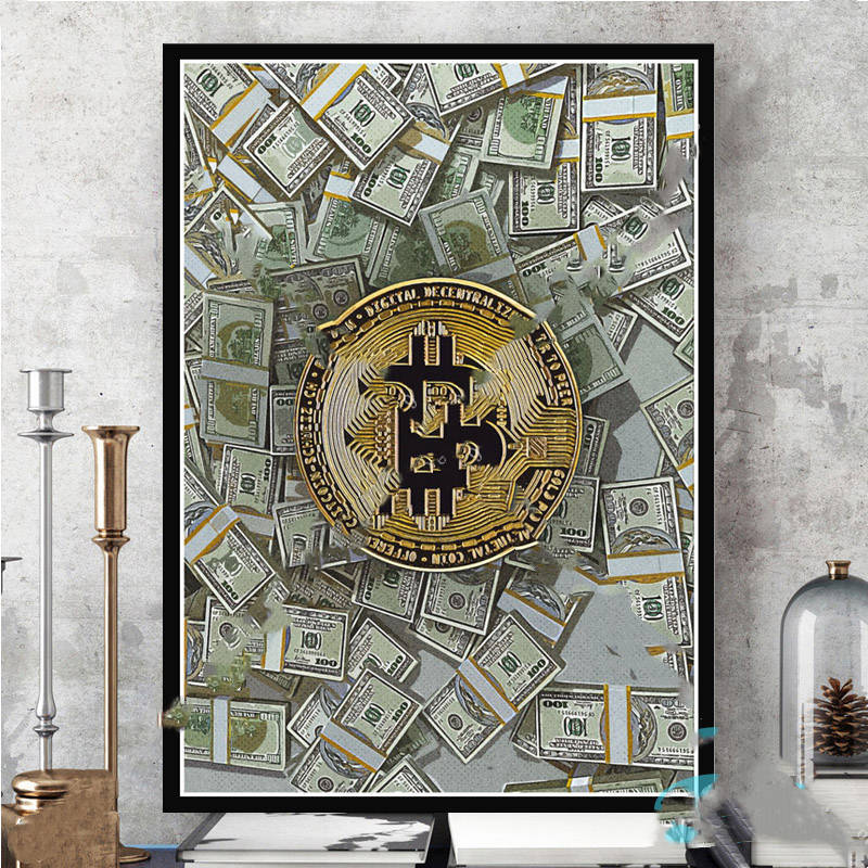 White Paper Poster Canvas Painting Wall Art Living Room Bedroom Decor - DropOnline.co