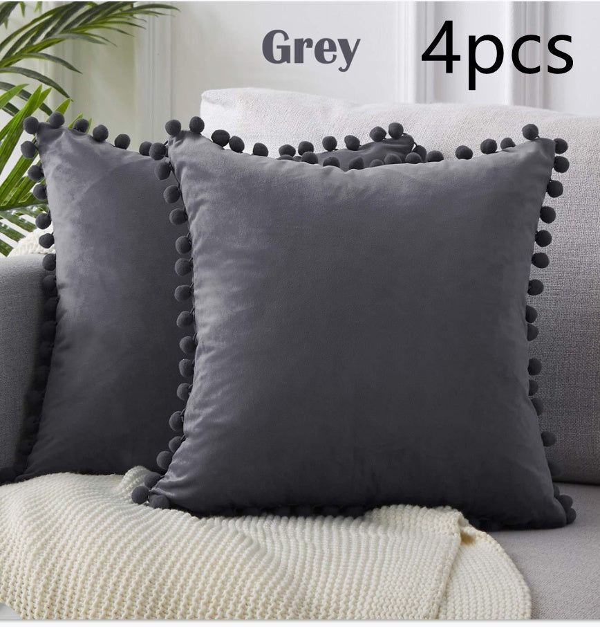 Wind Velvet Solid Color Cushion Cover For Office - DropOnline.co