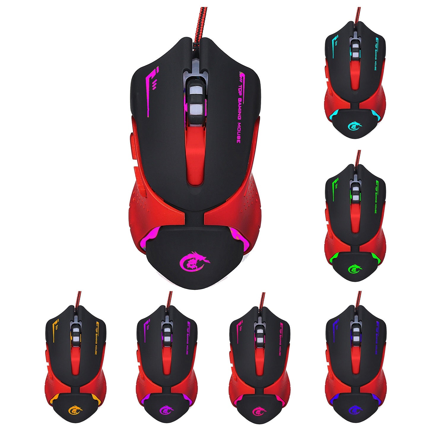 HXSJ A903 6-Key Optical Gaming Mouse 3200 DPI - DropOnline.co