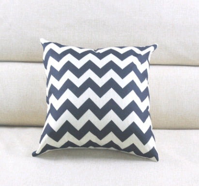 Linen striped hug pillowcase wave pattern cushion bag - DropOnline.co