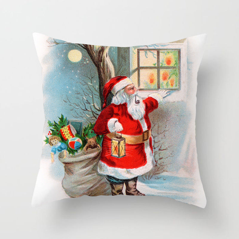 Holiday Home Decoration Cushion Cover - Festive Seasonal Throw Pillow Case for Celebrations - DropOnline.co