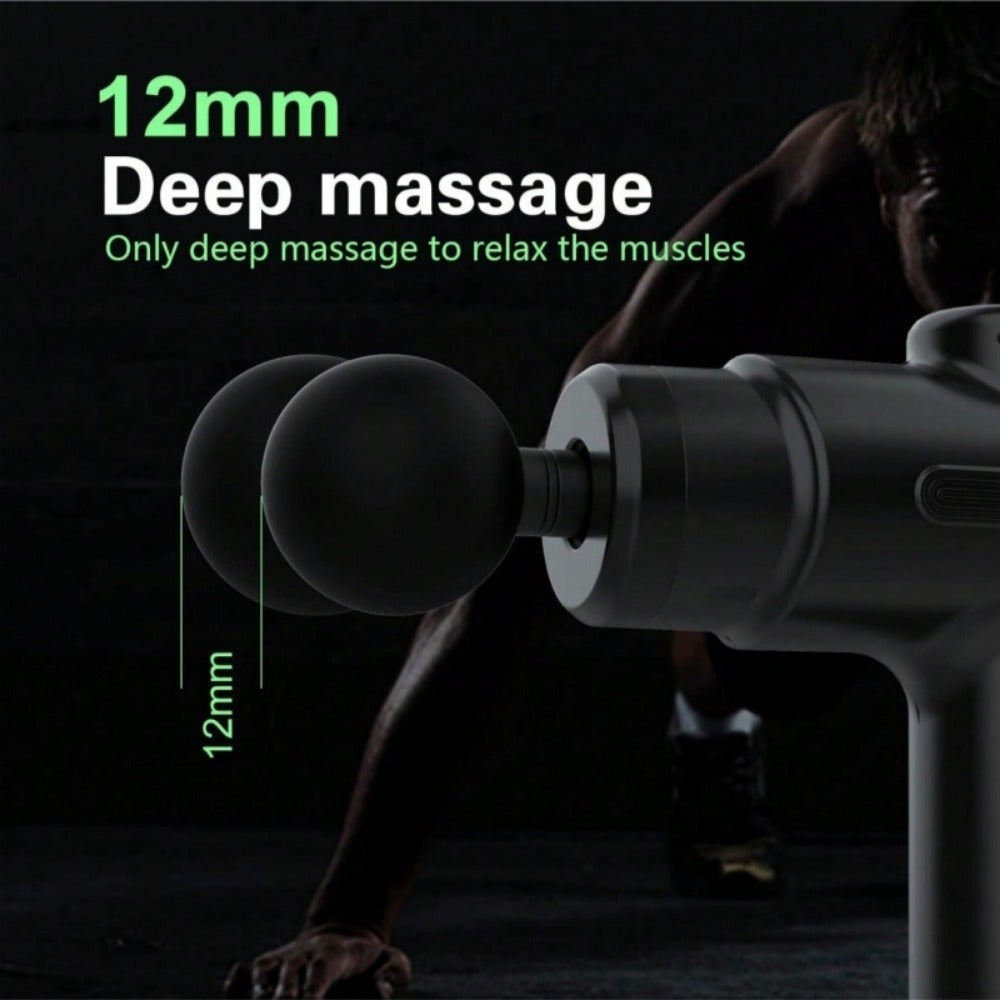 Massage Gun Deep Tissue Percussion Massager For Athletes,Handheld Body Back Muscle Massager Gun With 8 Massage Heads - DropOnline.co