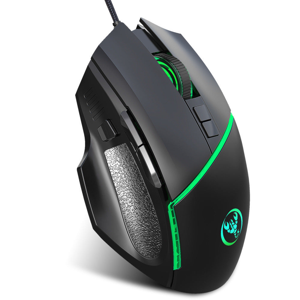 New wired 6400dpi adjustable lighting gaming mouse - DropOnline.co