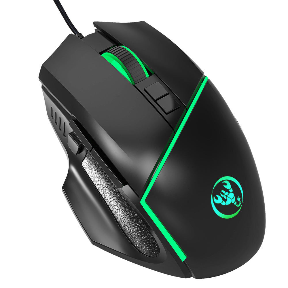 New wired 6400dpi adjustable lighting gaming mouse - DropOnline.co