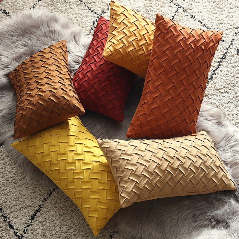 Buckskin woven cushion cover - DropOnline.co