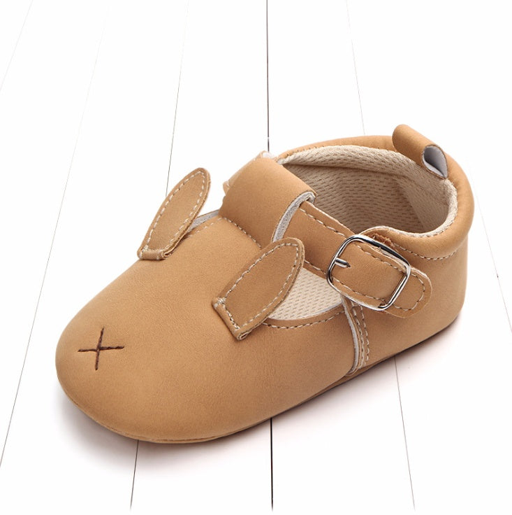 Cartoon Animal Baby Shoes - Soft Non-Slip Leather First Walking Shoes - DropOnline.co