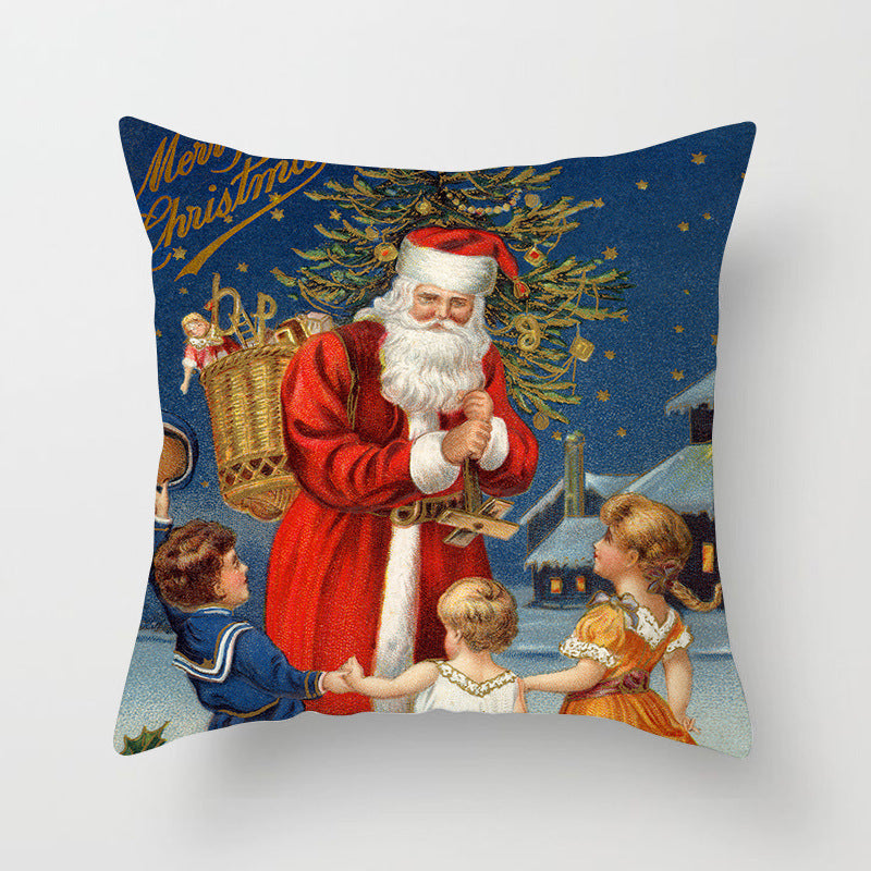 Holiday Home Decoration Cushion Cover - Festive Seasonal Throw Pillow Case for Celebrations - DropOnline.co