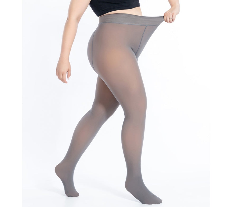Leggings Winter Plus Velvet Thick Adjustable Pantyhose Super Elastic Large Size - DropOnline.co