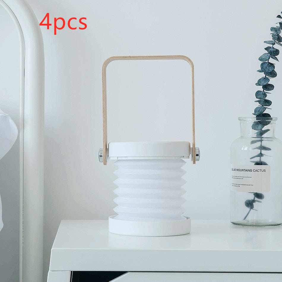 Foldable Touch Dimmable LED Reading Light - Portable USB Rechargeable Lantern for Home Decor - DropOnline.co