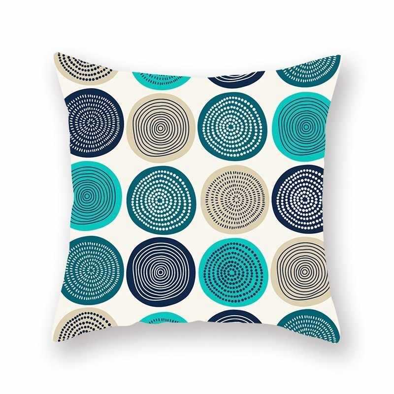 Bright Color Geometric Pillow Cushion Cover - Bold Modern Pattern for Contemporary Home - DropOnline.co