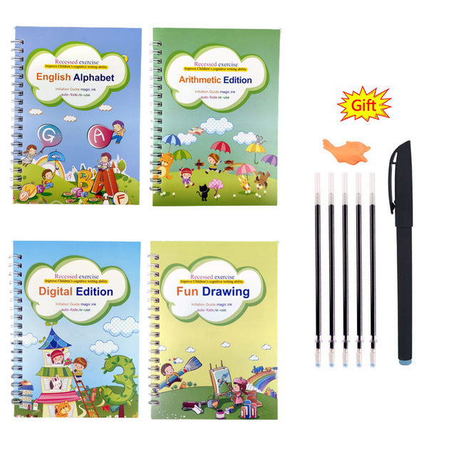 Copy Book Children Writing Sticker Practice English Copybook - DropOnline.co