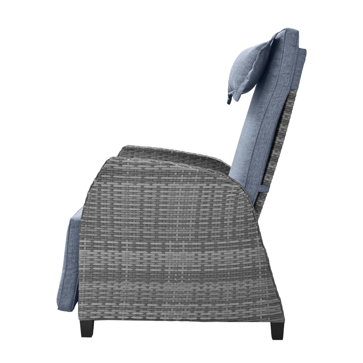 U Style Outdoor Rattan 2-Person Set W  Coffee Table For Courtyard - DropOnline.co