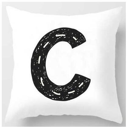 Cute Design Alphabet L Cushion Cover - DropOnline.co